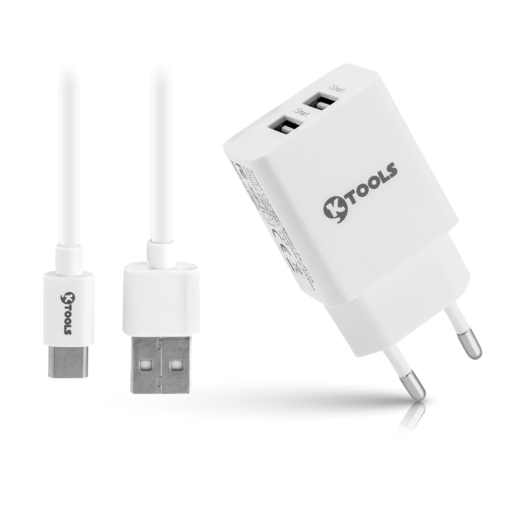 KTOOLS LIFE 2.4A 2USB TYPE C SEYAHAT SARJI 12W