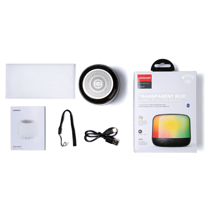 JOYROOM JR-ML03 Işıklı Kablosuz Hoparlör - Speaker (Siyah)