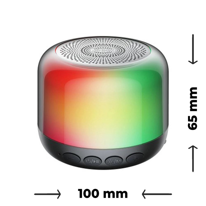 JOYROOM JR-ML03 Işıklı Kablosuz Hoparlör - Speaker (Siyah)