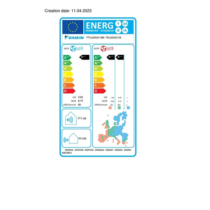DAIKIN Emura 14000 BTU/h A++ FTXJ42AW INVERTER KLİMA R32
